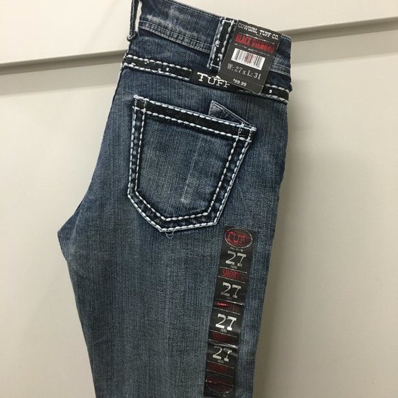 NWT Cowgirl Tuff Black Diamond Jeans W: 27/ L:31 - Picture 11 of 16
